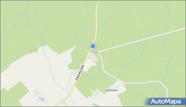 Sadłowo gmina Biskupiec, Sadłowo, mapa Sadłowo gmina Biskupiec