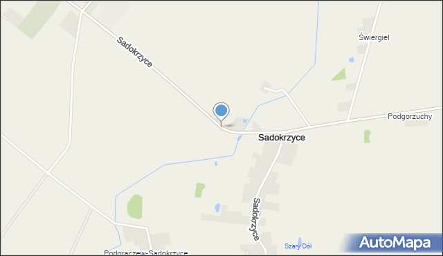 Sadokrzyce, Sadokrzyce, mapa Sadokrzyce