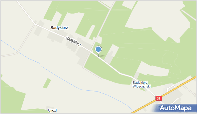 Sadykierz gmina Młynarze, Sadykierz, mapa Sadykierz gmina Młynarze