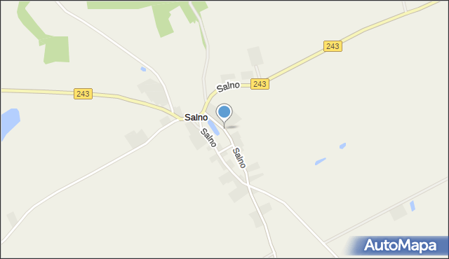 Salno gmina Koronowo, Salno, mapa Salno gmina Koronowo