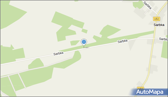 Sarbka gmina Czarnków, Sarbka, mapa Sarbka gmina Czarnków