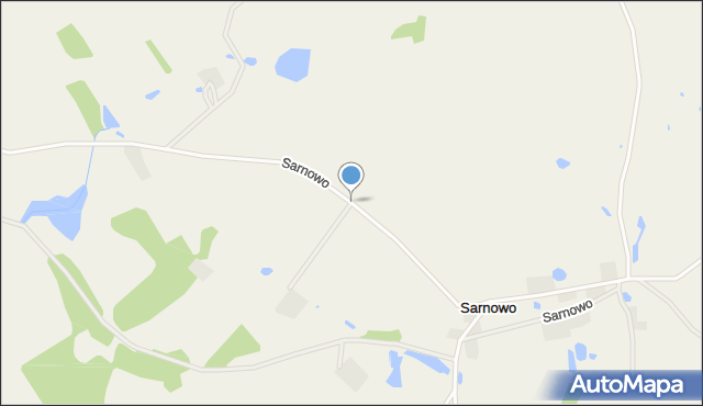 Sarnowo gmina Lidzbark Warmiński, Sarnowo, mapa Sarnowo gmina Lidzbark Warmiński