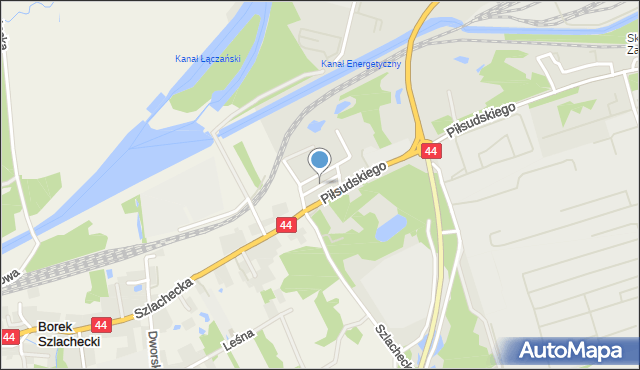 Skawina, Sąsiedzka, mapa Skawina