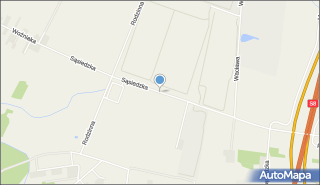 Sokołów gmina Michałowice, Sąsiedzka, mapa Sokołów gmina Michałowice