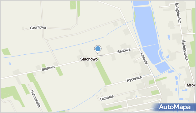 Stachowo gmina Lesznowola, Sadowa, mapa Stachowo gmina Lesznowola
