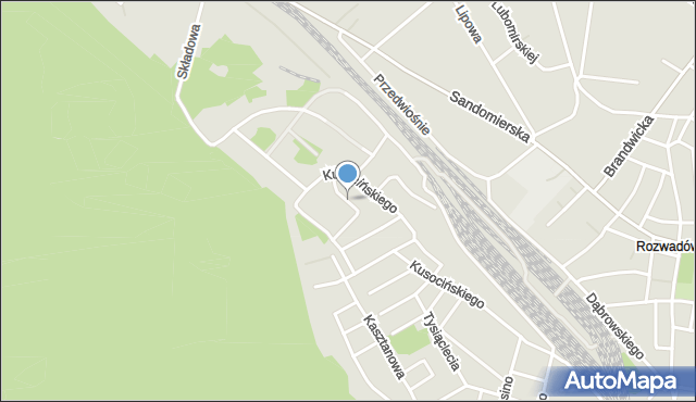 Stalowa Wola, Sasankowa, mapa Stalowa Wola