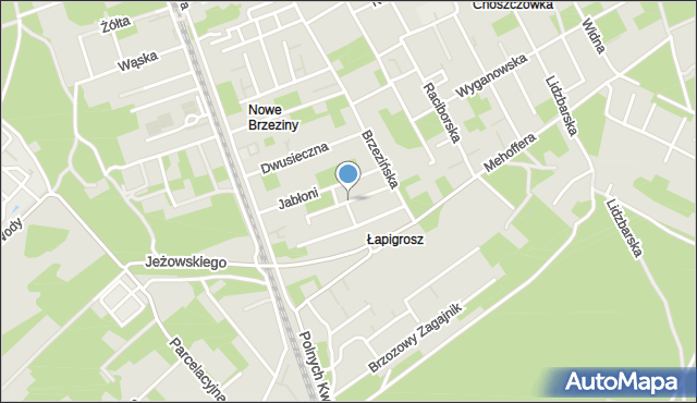 Warszawa, Samosiejki, mapa Warszawy