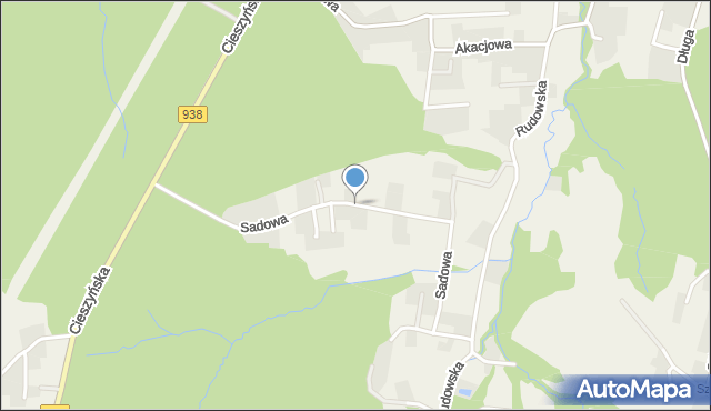 Zamarski, Sadowa, mapa Zamarski