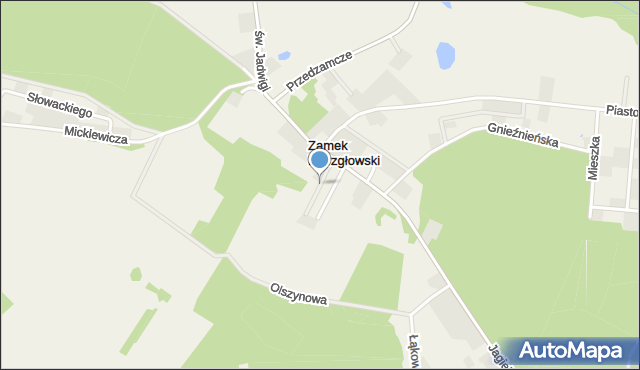 Zamek Bierzgłowski, Sarnia, mapa Zamek Bierzgłowski