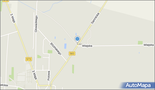 Żychlin powiat kutnowski, Sannicka, mapa Żychlin powiat kutnowski