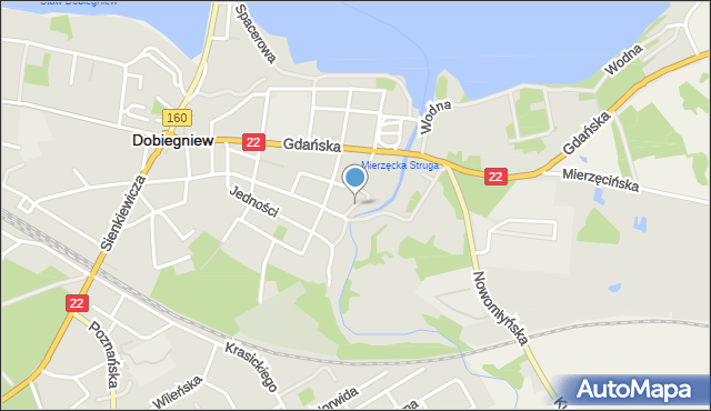 Dobiegniew powiat strzelecko-drezdenecki, Ściegiennego Piotra, ks., mapa Dobiegniew powiat strzelecko-drezdenecki