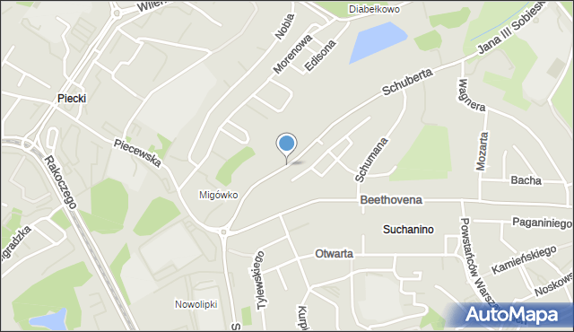 Gdańsk, Schuberta Franciszka, mapa Gdańska