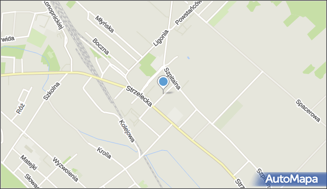 Gogolin powiat krapkowicki, Schulza Stanisława, ks., mapa Gogolin powiat krapkowicki