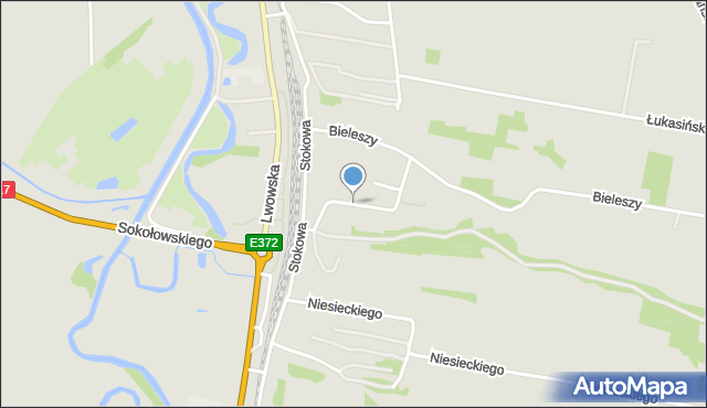 Krasnystaw, Ściegiennego Piotra, ks., mapa Krasnystaw