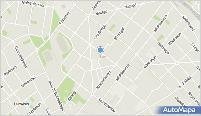 Legionowo, Schabowskiego Józefa, ks., mapa Legionowo