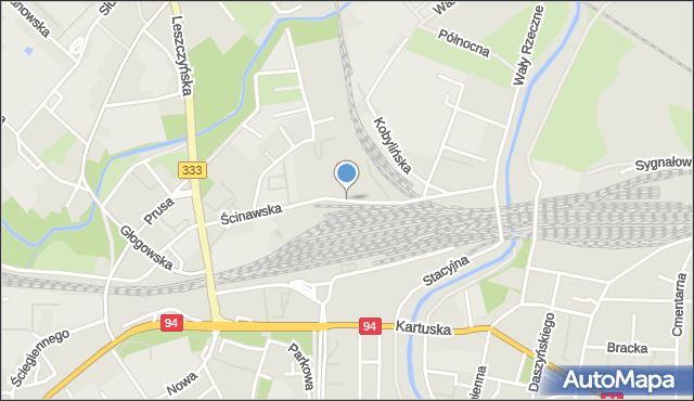 Legnica, Ścinawska, mapa Legnicy