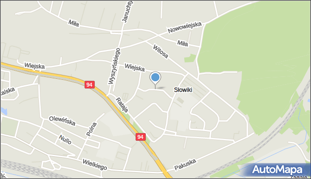 Olkusz, Ściegiennego Piotra, ks., mapa Olkusz