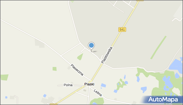 Piaski gmina Sierpc, Ściegiennego Piotra, ks., mapa Piaski gmina Sierpc