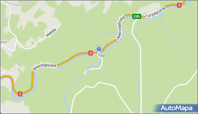 Piechowice powiat karkonoski, Schronisko Skochanówka, mapa Piechowice powiat karkonoski