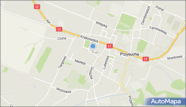 Przysucha, Ściegiennego Piotra, ks., mapa Przysucha