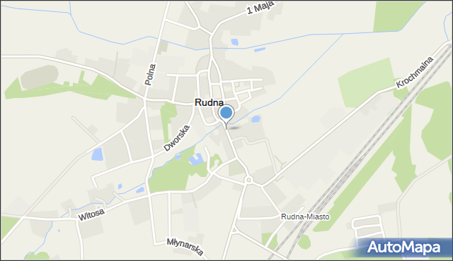 Rudna powiat lubiński, Ścinawska, mapa Rudna powiat lubiński