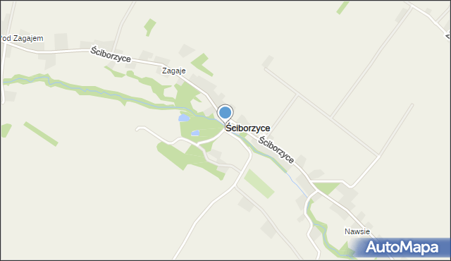 Ściborzyce, Ściborzyce, mapa Ściborzyce