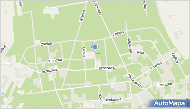 Sokolniki-Las, Sczanieckiej Emilii, mapa Sokolniki-Las
