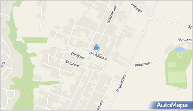 Nowe Gulczewo, Senatorska, mapa Nowe Gulczewo