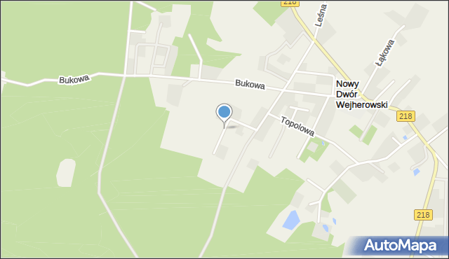 Nowy Dwór Wejherowski, Sędzickiego Franciszka, mapa Nowy Dwór Wejherowski