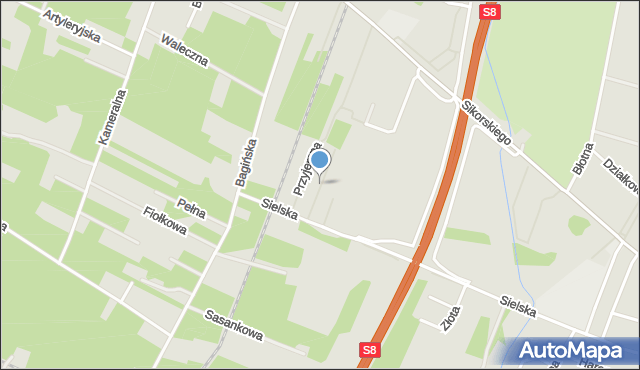 Ostrów Mazowiecka, Serdeczna, mapa Ostrów Mazowiecka