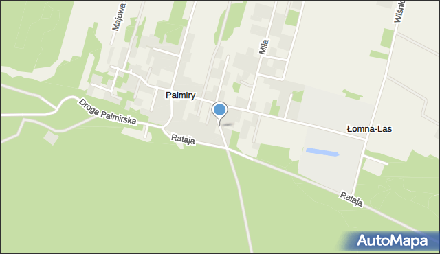 Palmiry, Sejmikowa, mapa Palmiry