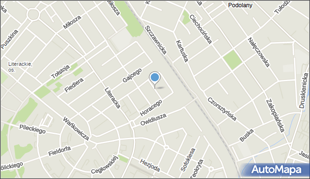 Poznań, Seneki, mapa Poznania