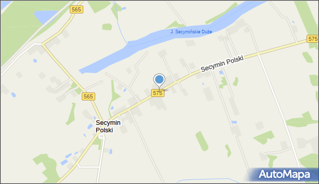 Secymin Polski, Secymin Polski, mapa Secymin Polski