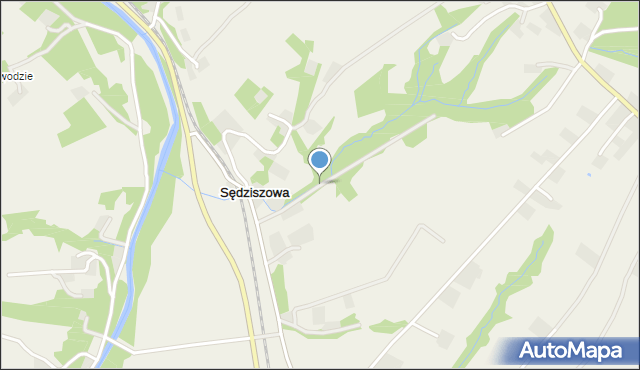 Sędziszowa gmina Bobowa, Sędziszowa, mapa Sędziszowa gmina Bobowa