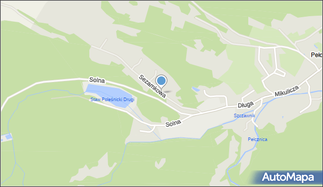 Świebodzice, Sezamkowa, mapa Świebodzice