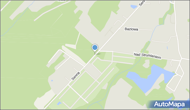 Szczecin, Senna, mapa Szczecina