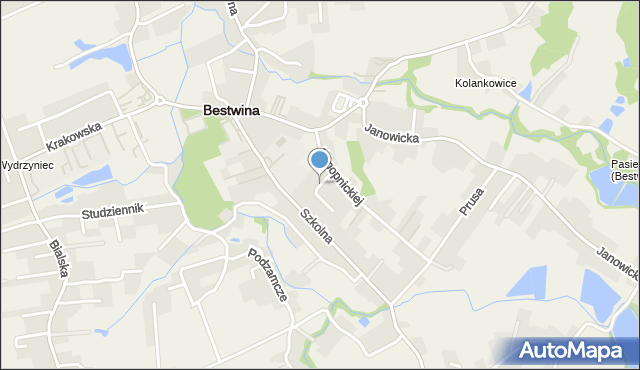 Bestwina, Sienkiewicza Henryka, mapa Bestwina