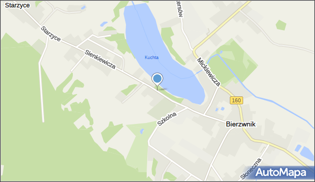 Bierzwnik, Sienkiewicza Henryka, mapa Bierzwnik