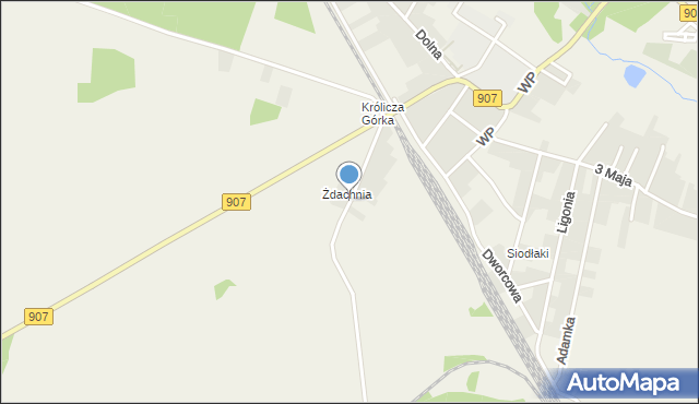 Boronów, Sienkiewicza Henryka, mapa Boronów