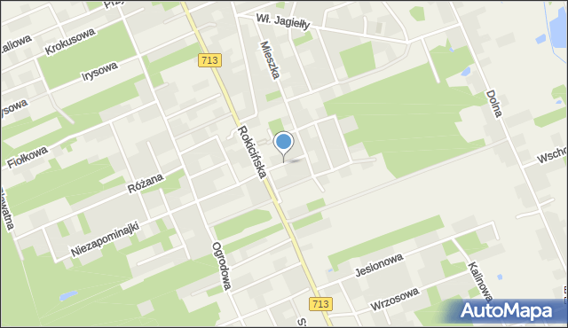 Bukowiec gmina Brójce, Sienkiewicza Henryka, mapa Bukowiec gmina Brójce