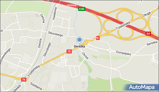 Chrzanów, Sikorskiego Władysława, gen., mapa Chrzanów