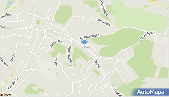 Czarnków, Sikorskiego Władysława, gen., mapa Czarnków