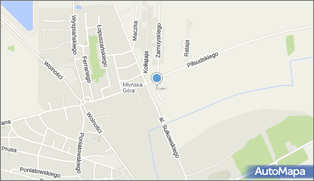 Dąbcze, Sikorskiego Władysława, gen., mapa Dąbcze