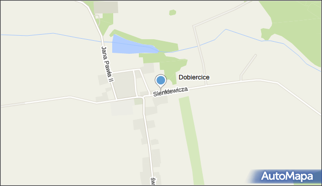 Dobiercice, Sienkiewicza Henryka, mapa Dobiercice