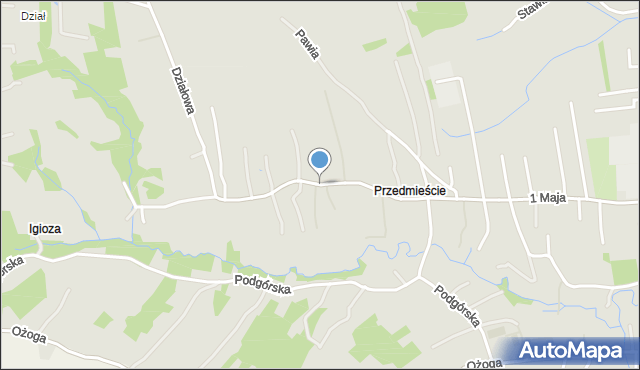 Dynów, Sikorskiego Władysława, gen., mapa Dynów