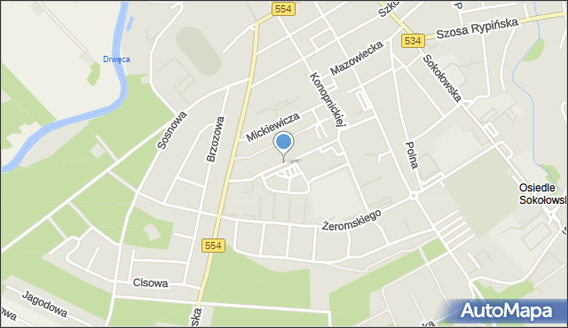 Golub-Dobrzyń, Sienkiewicza Henryka, mapa Golub-Dobrzyń