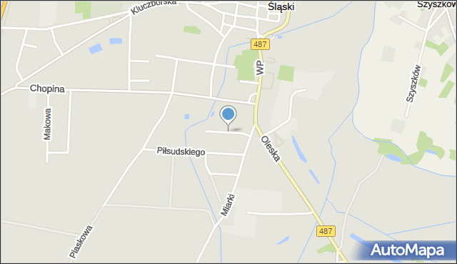 Gorzów Śląski, Sienkiewicza Henryka, mapa Gorzów Śląski