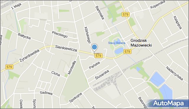 Grodzisk Mazowiecki, Sienkiewicza Henryka, mapa Grodzisk Mazowiecki