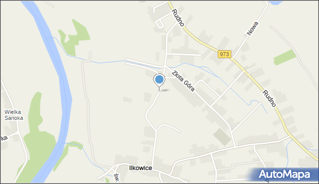 Ilkowice gmina Żabno, Sikorskiego Władysława, gen., mapa Ilkowice gmina Żabno