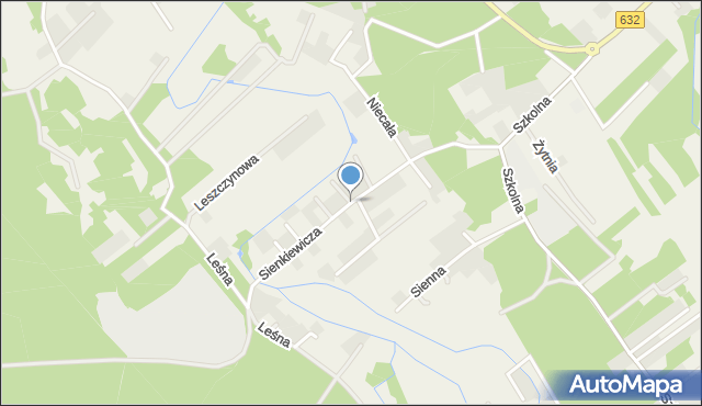 Józefów gmina Nieporęt, Sienkiewicza Henryka, mapa Józefów gmina Nieporęt